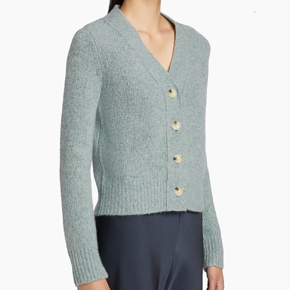 Vince Cashmere Blue Button-Up Cardigan Sweater size XXS - Picture 4 of 14